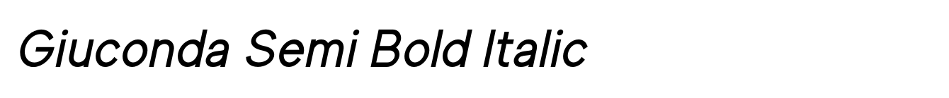 Giuconda Semi Bold Italic